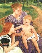 Mary Cassatt The Family oil on canvas